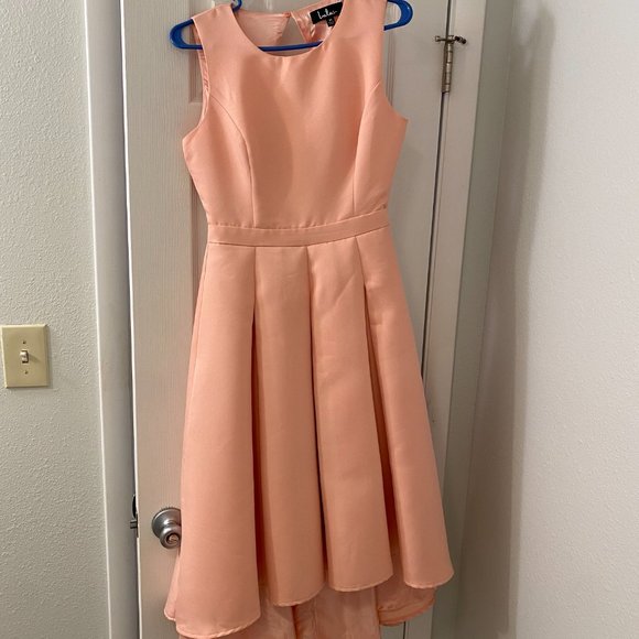 Lulus Paso Doble Take Blush Pink High-Low Dress - Blush Pink (Medium) - Picture 4 of 4